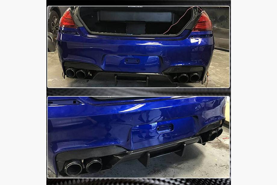 BMW 6 Series F12/F13/F06 2011-2018 Heckstoßstangendiffusor FRP V7 (für M6) Foto 5