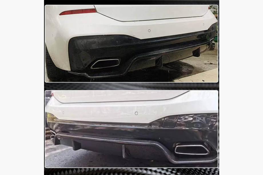 BMW 6 Series G32 2017- Heckdiffusor V1 für M-Sport 2017-2020, Carbon Foto 3