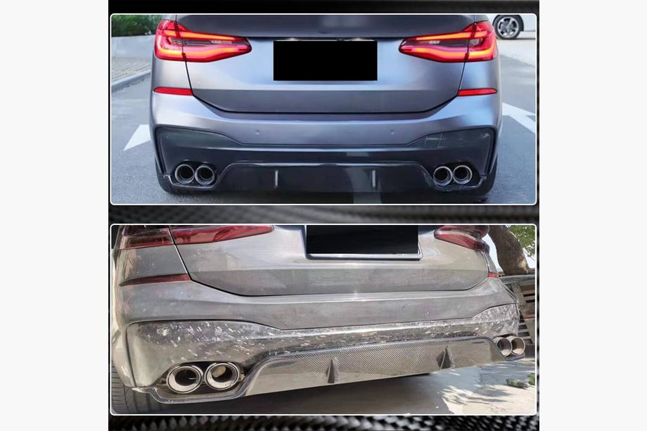 BMW 6 Series G32 2017- Heckdiffusor V1 für M-Sport 2017-2020, Carbon Foto 4