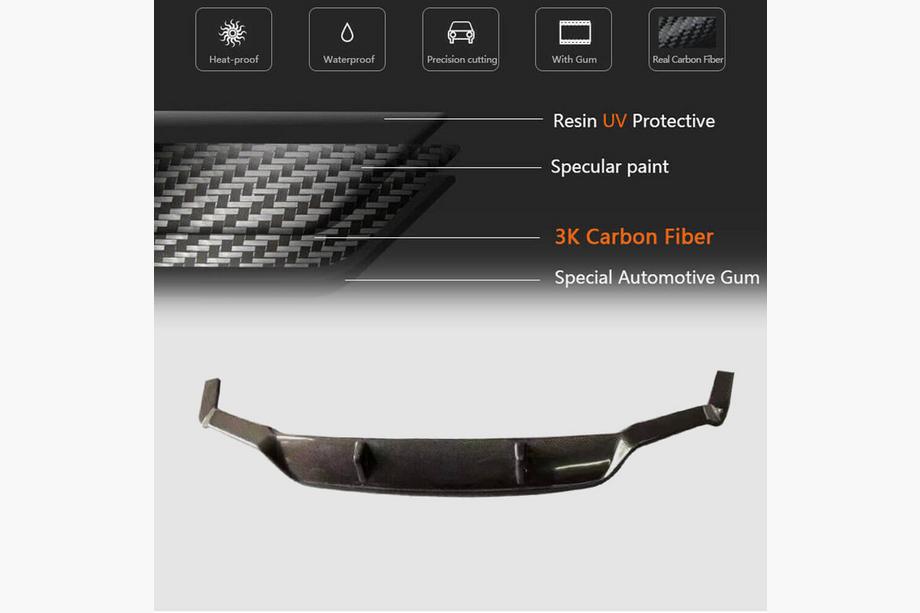 BMW 6 Series G32 2017- Heckdiffusor V1 für M-Sport 2017-2020, Carbon Foto 5