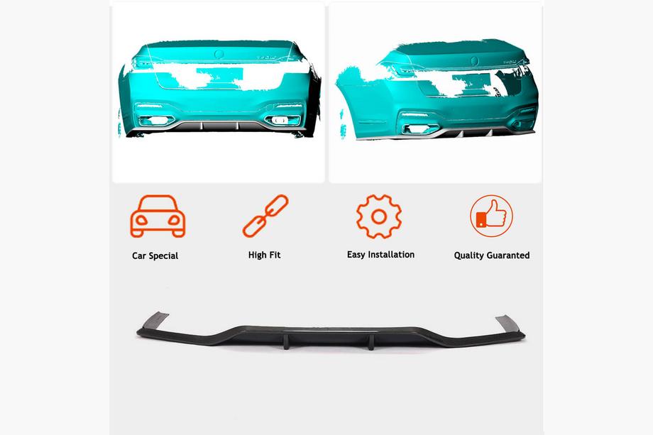 BMW 7 Series G11/G12 2015-2022 Heckdiffusor Carbon (für M-Sport 2019-2022, Carbon) Foto 2