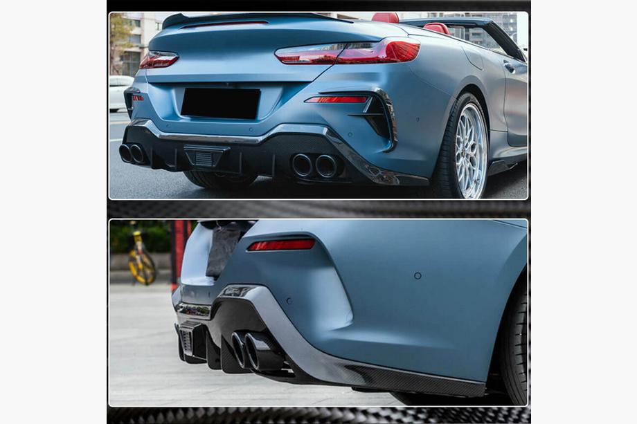 BMW 8 Series G14/G15/G16 2018- Heckdiffusor V1 für G14/G15 M-Sport, Carbon Foto 3