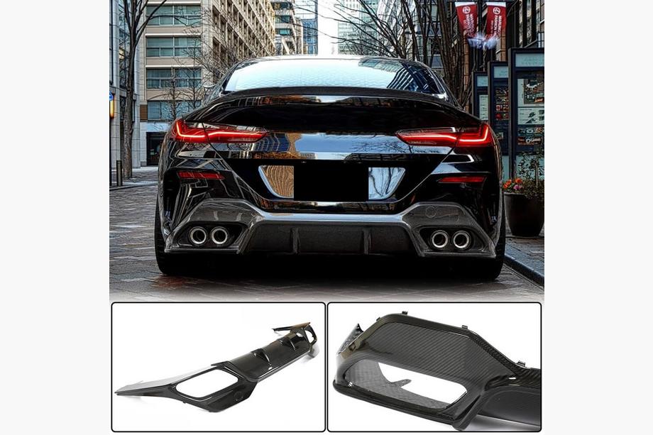 BMW 8 Series G14/G15/G16 2018- Heckdiffusor V2 (für G16 M-Sport, Carbon) Foto 1