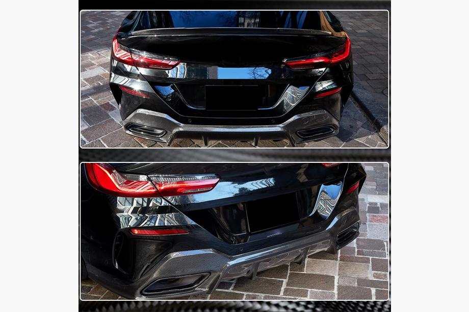 BMW 8 Series G14/G15/G16 2018- Heckdiffusor V2 (für G16 M-Sport, Carbon) Foto 5