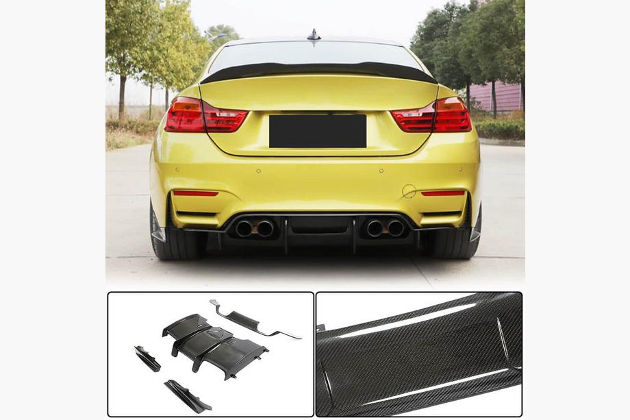 BMW 4 Series F32/F33/F36 2012-2020 Heckdiffusor V1 für F82/F83, Carbon Image