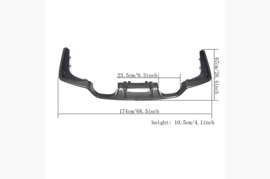 BMW 4 Series F32/F33/F36 2012-2020 Heckdiffusor V2 (für F82/F83, Carbon) Foto 1