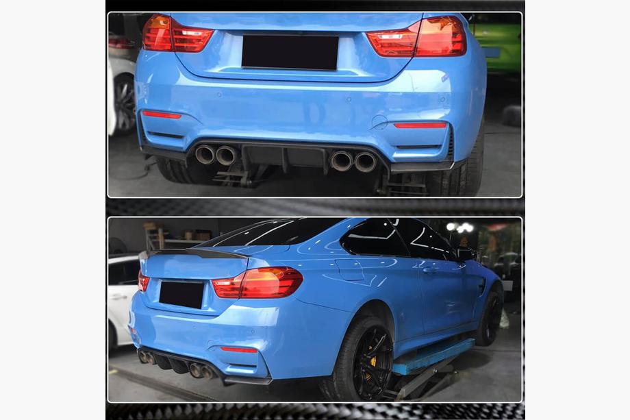 BMW 4 Series F32/F33/F36 2012-2020 Heckdiffusor V4 (für F82/F83, Carbon) Foto 5
