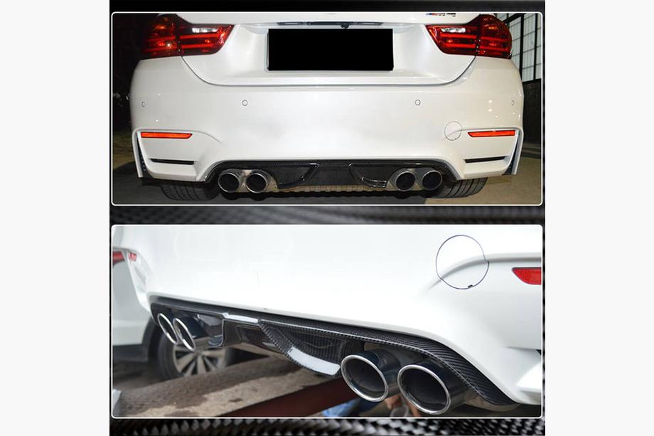 BMW 4 Series F32/F33/F36 2012-2020 Heckdiffusor V7 (für F82/F83, Carbon) Foto 3