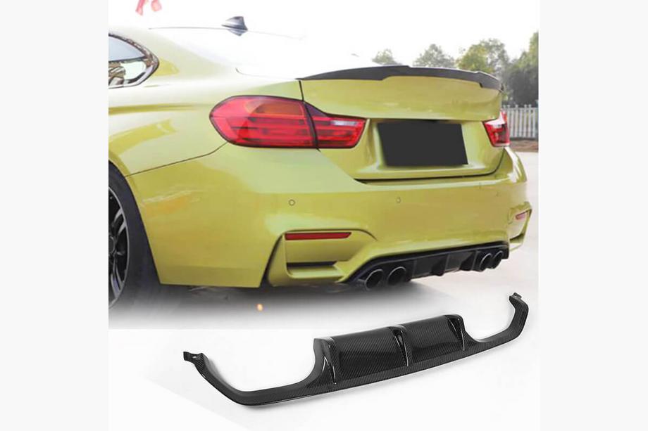 BMW 4 Series F32/F33/F36 2012-2020 Heckdiffusor V10 (für F82/F83, Carbon) Foto 8