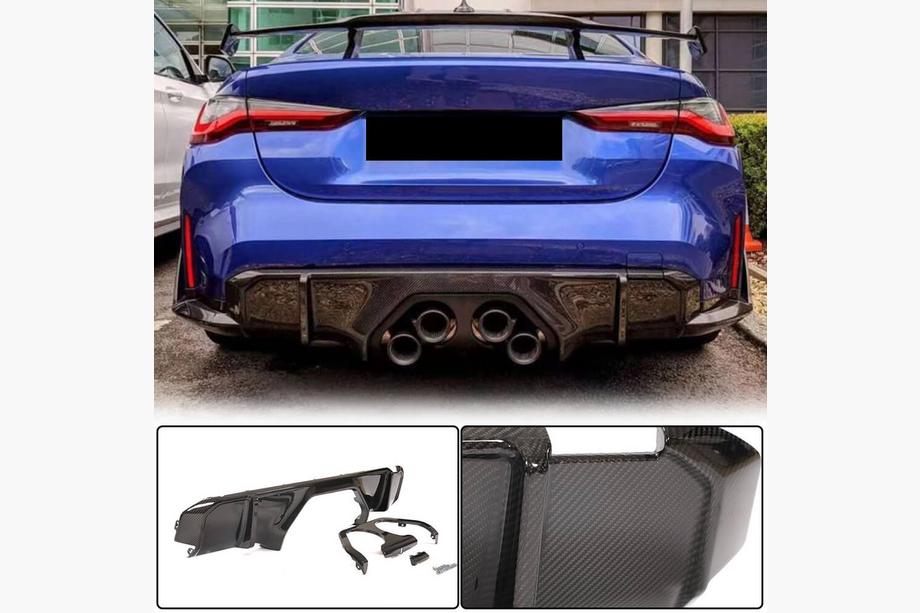 BMW 3 Series G20/G21 2018- Heckdiffusor V2 (für G80, Carbon) Image