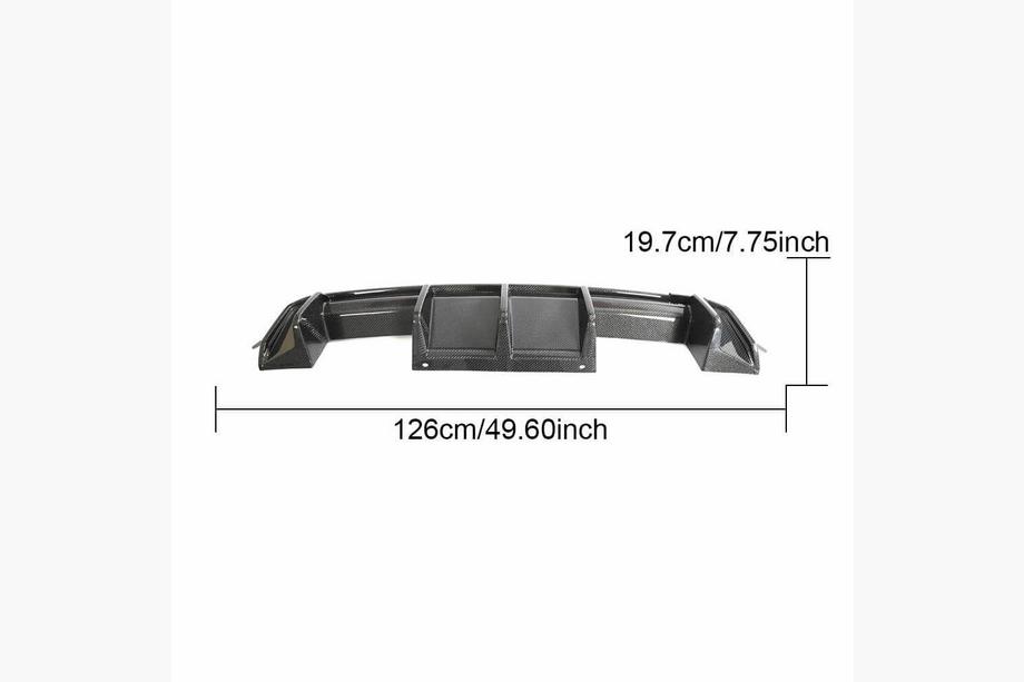 BMW 4 Series G22/23/26 2020- Heckdiffusor V1 (für G82/G83, Carbon) Foto 14