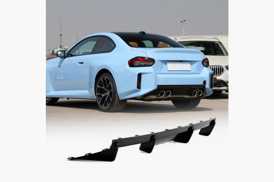 BMW 2 Series G42 2021- Heckstoßstangendiffusor Trockencarbon V5 (G87) Image