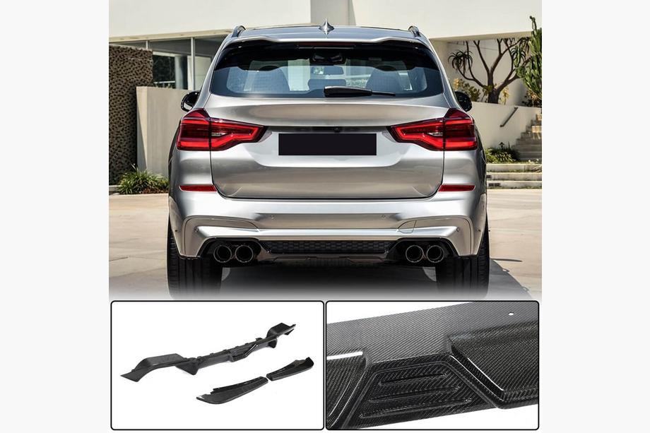 BMW X3 G01 2018- Heckdiffusor V2 (für F97 2018-2021, Carbon) Image