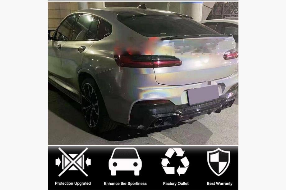 BMW X4 G02 2018- Heckstoßstangen Diffusor (für F98 2018-2021, Carbon) Foto 2