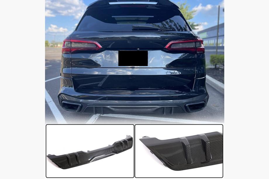 BMW X5 G05 2019–2026 Heckdiffusor V1 (2018-2022, Echtcarbon) Image