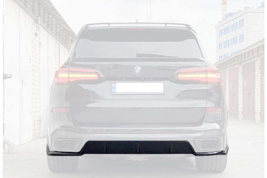 BMW X5 G05 2019–2026 Heckdiffusor V2 (2018-2022, Schwarz Glanz) Foto 3