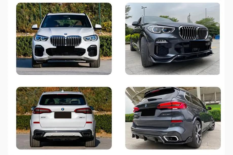 BMW X5 G05 2019–2026 Heckdiffusor V2 (2018-2022, Schwarz Glanz) Foto 4