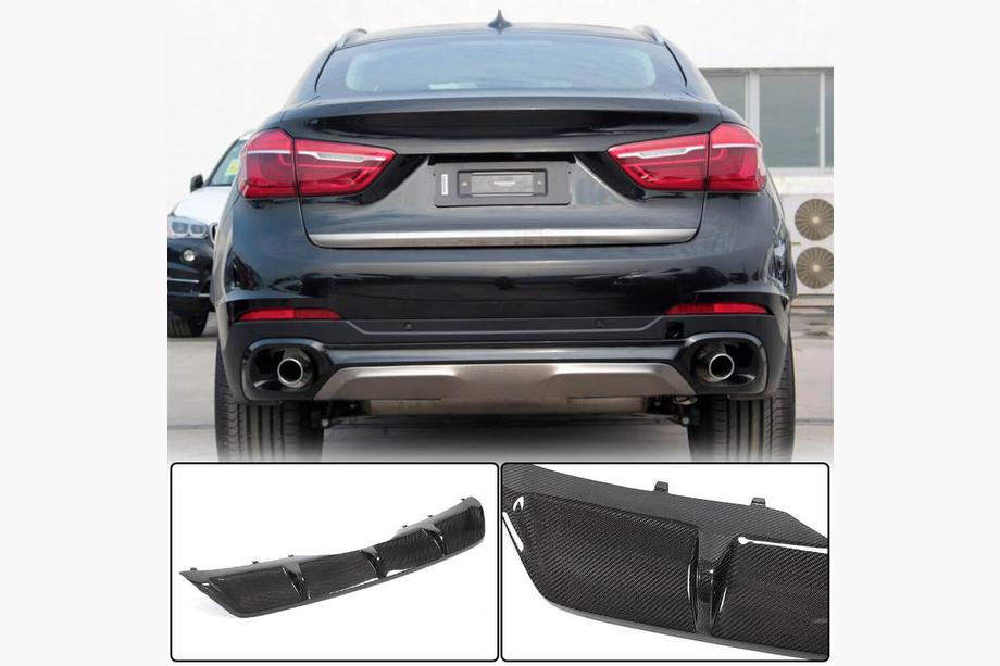 BMW X6 F16 2014-2019 Heckdiffusor V1 (für Base, Carbon) Image