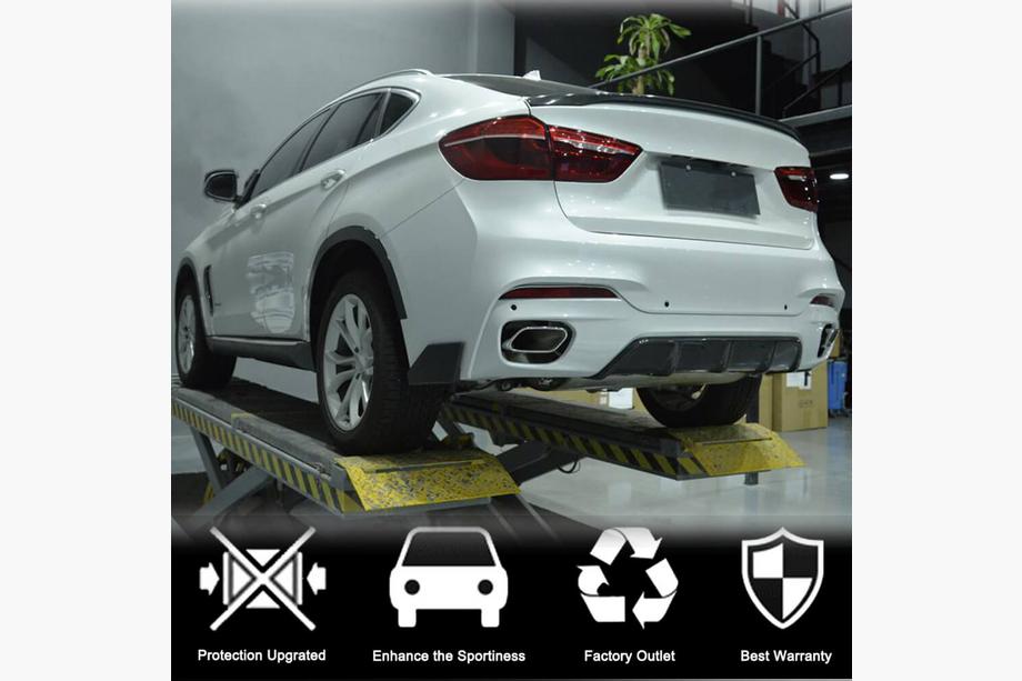 BMW X6 F16 2014-2019 Heckdiffusor V2 (für M-Sport, Carbon) Foto 2