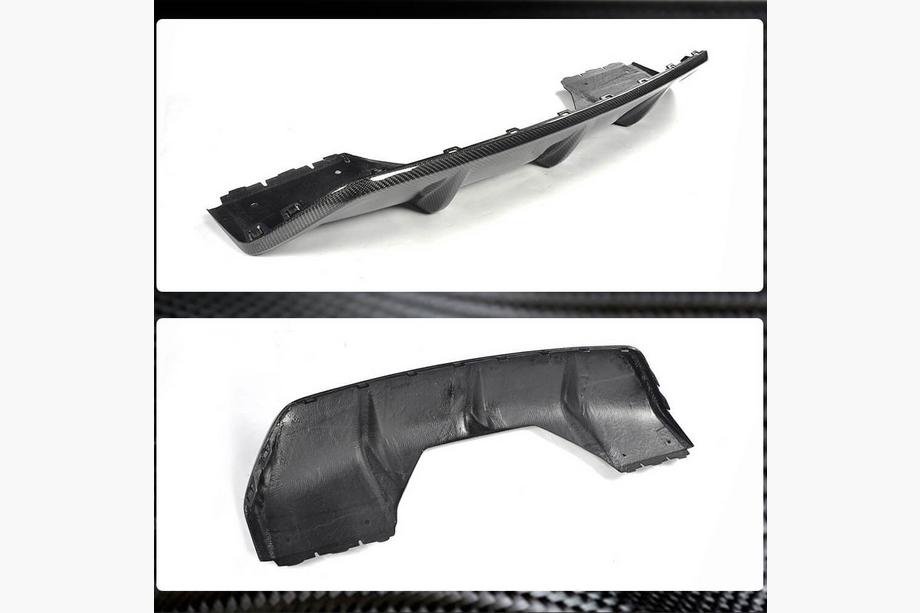 BMW X6 F16 2014-2019 Heckdiffusor V2 (für M-Sport, Carbon) Foto 4