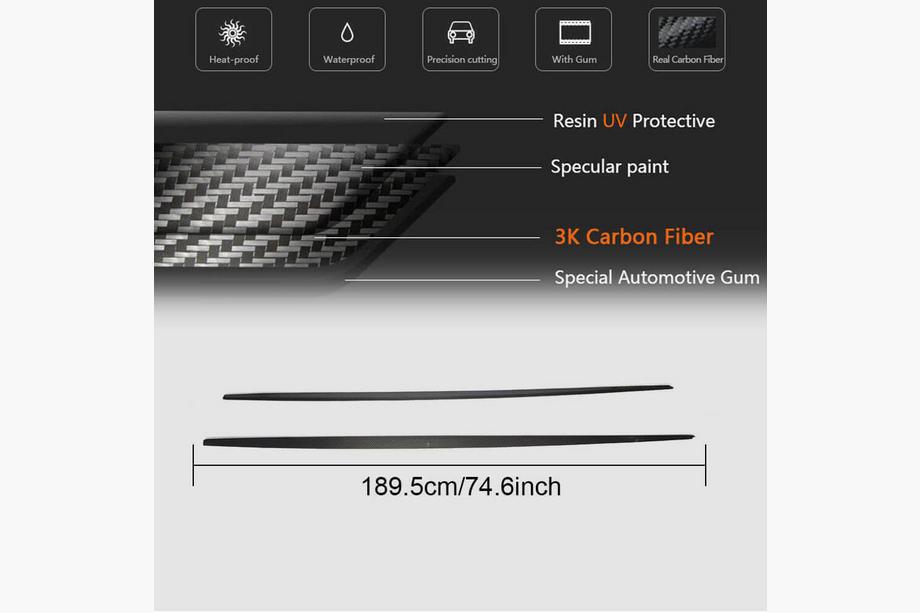 BMW 1 Series F20/F21 2011-2019 Schwellerverkleidungen (für M-Sport 2015-2019, Carbon) Foto 5