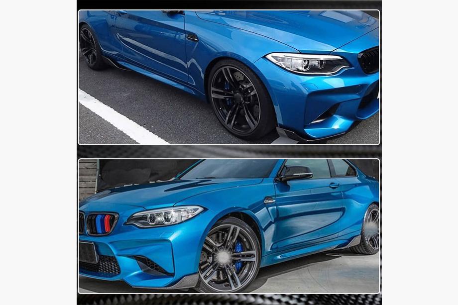 BMW 2 Series F22/F23 2014-2021 Schwellerleisten V3 (für F87, Carbon) Foto 5