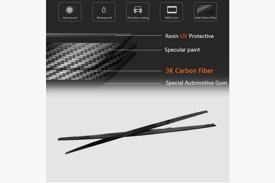 BMW 3 Series F30/F31 2012-2019 Schwellerabdeckungen V1 (für M-Sport Schweller, Carbon) Foto 6