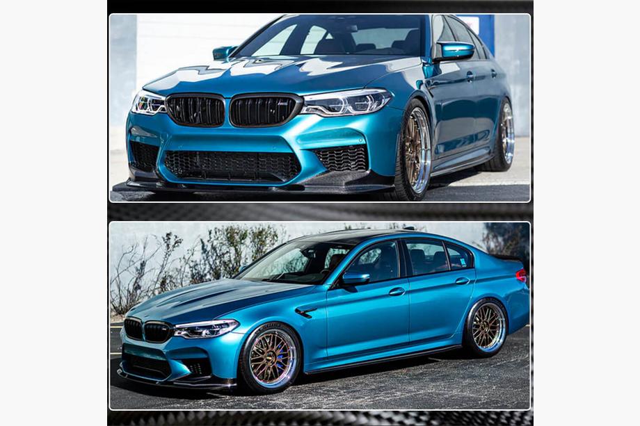 BMW 5er G30/G31 2017–2023 Seitenschweller-Aufsätze V2 (für M-Sport/M5, Carbon) Foto 5