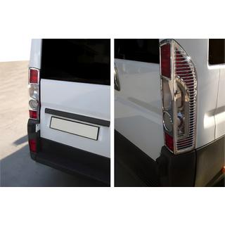 Chrom Rückleuchten Abdeckungen mit Biegung (2 Stk, Kunststoff) Peugeot Boxer 2006-2025 Foto 1