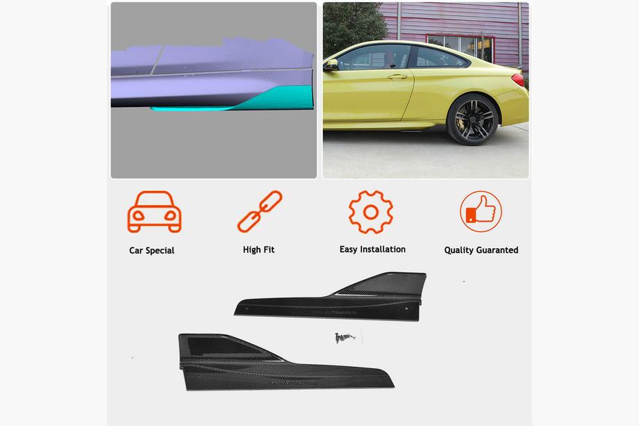 BMW 4 Series F32/F33/F36 2012-2020 Schwellerleisten V4 (für F82/F83, Carbon) Foto 2