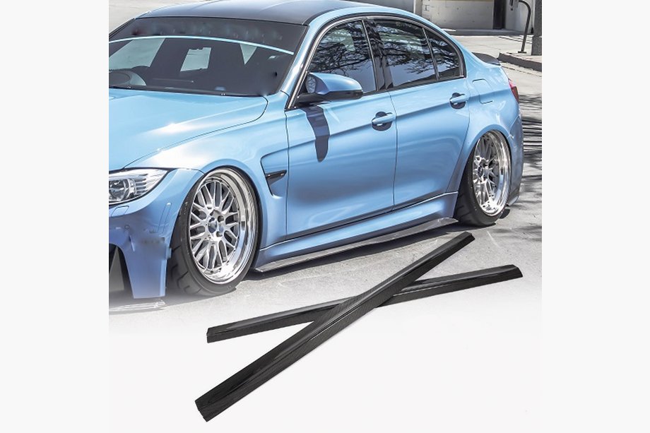BMW 3 Series F30/F31 2012-2019 Schwellerabdeckungen V2 (für M3 Schweller, Carbon) Image