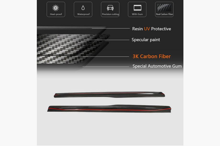 BMW 4 Series F32/F33/F36 2012-2020 Schwellerleisten V3 (für F82/F83, Carbon) Foto 5