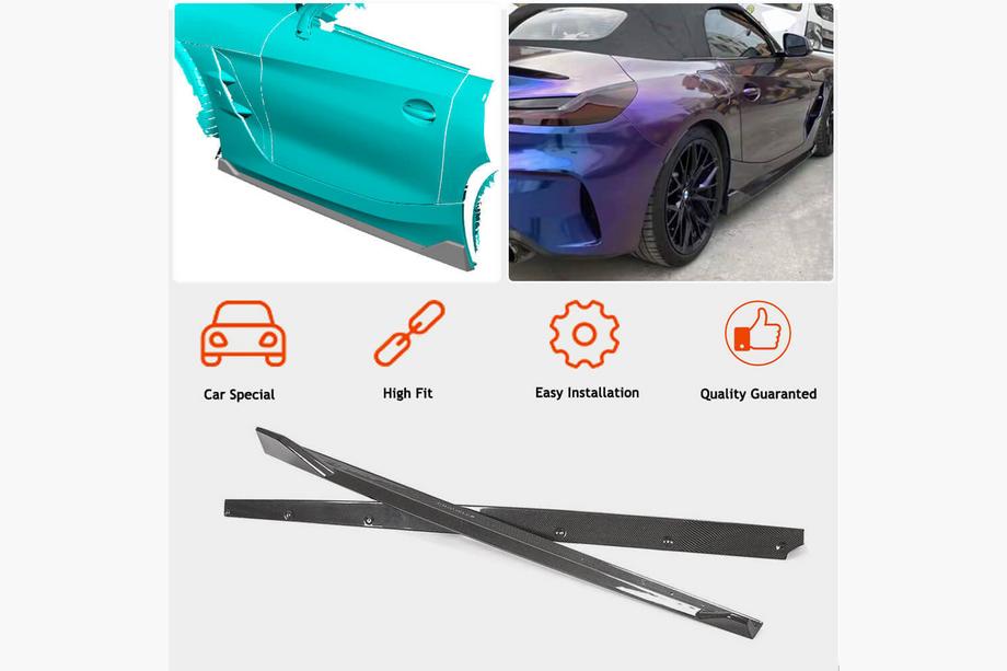 BMW Z4 (G29) 2018- Schwellerleisten Aufsätze (für M-Sport, Carbon) Foto 2