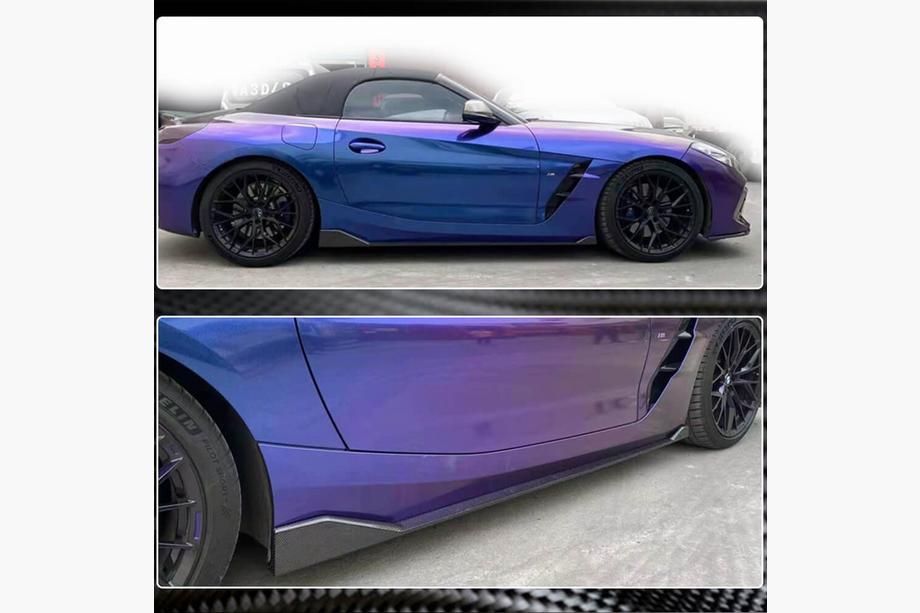 BMW Z4 (G29) 2018- Schwellerleisten Aufsätze (für M-Sport, Carbon) Foto 4