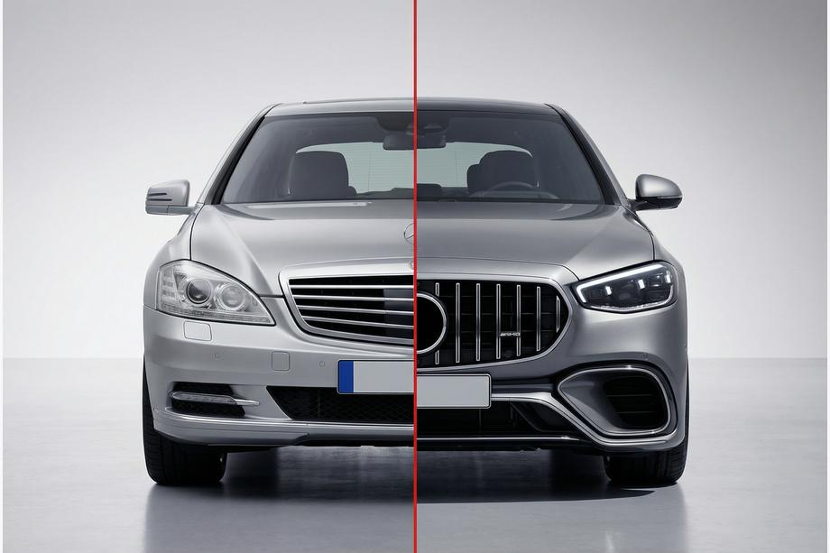 Mercedes S-class W221 2005-2013 Facelift-Umbaukit auf W223 AMG S63 Image