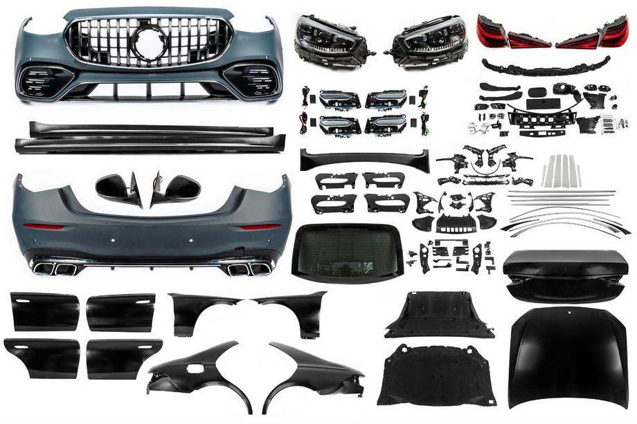 Mercedes S-class W221 2005-2013 Facelift Kit auf W223 AMG S63 (mit Türgriffen und Einsätzen) Image