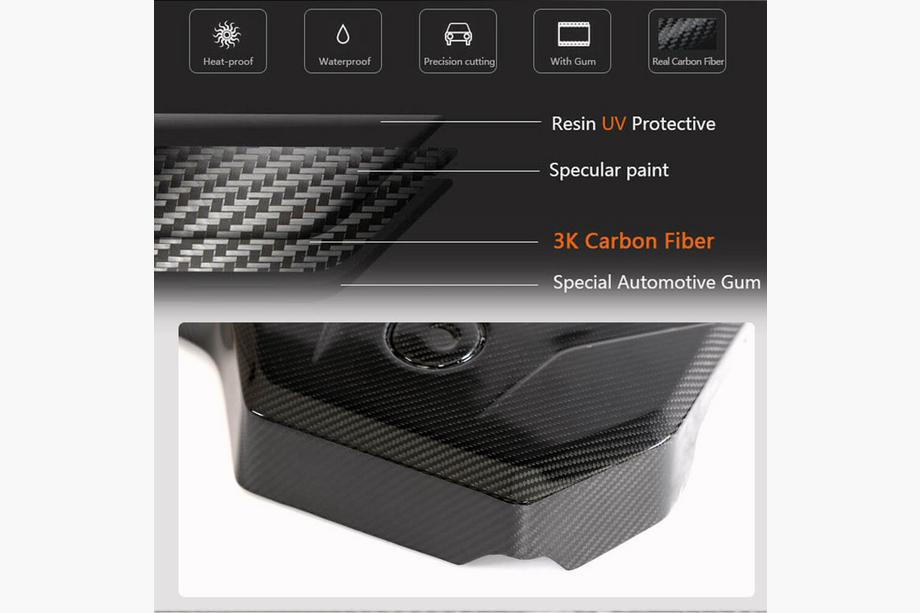 BMW 6 Series G32 2017- Motorabdeckung Trockencarbon (2021-2023) Foto 2