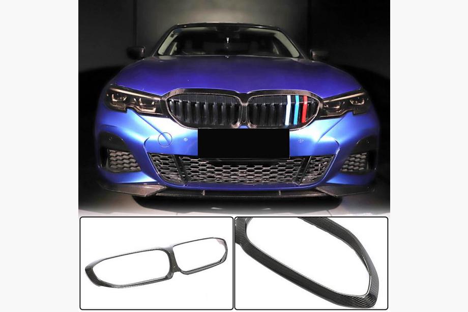BMW 3 Series G20/G21 2018- Kühlergrill Blende (2018-2022, Carbon) Image