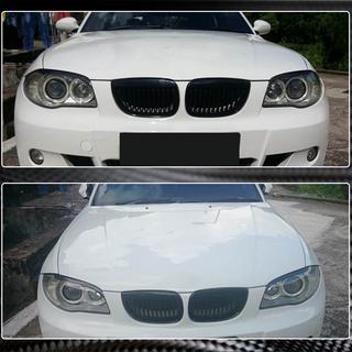 Scheinwerferblenden (Carbon) BMW 1 Series E81/E82/E87/E88 2004-2011 Foto 4