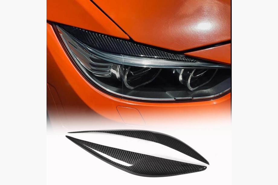 BMW 3 Series F30/F31 2012-2019 Scheinwerferblenden V1 (für F30, Carbon) Foto 1