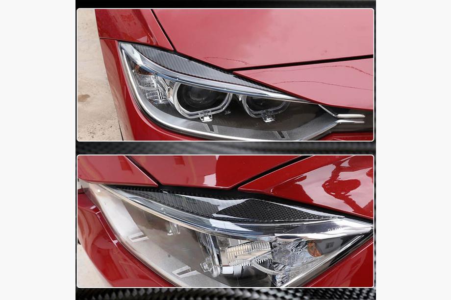BMW 3 Series F30/F31 2012-2019 Scheinwerferblenden V1 (für F30, Carbon) Foto 4