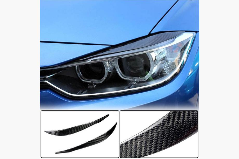 BMW 3 Series F30/F31 2012-2019 Scheinwerferblenden V1 (für F30, Carbon) Foto 7