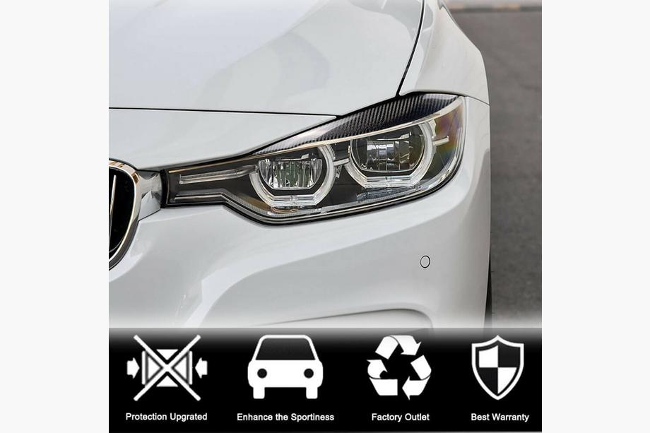 BMW 3 Series F30/F31 2012-2019 Scheinwerferblenden V1 (für F30, Carbon) Foto 8