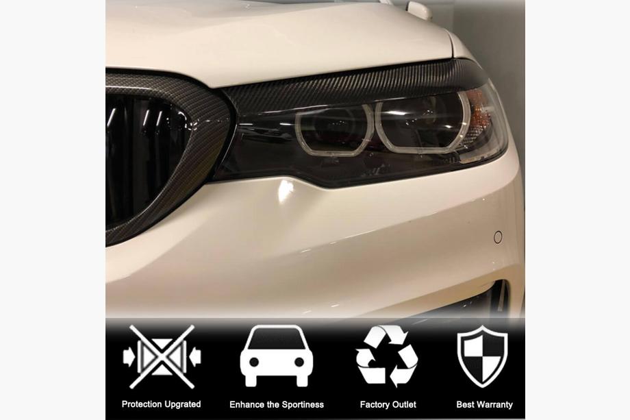 BMW 5er G30/G31 2017–2023 Scheinwerferblenden Trockencarbon (2017-2020) Foto 3
