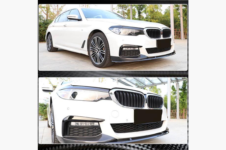 BMW 5er G30/G31 2017–2023 Scheinwerferblenden Trockencarbon (2017-2020) Foto 4