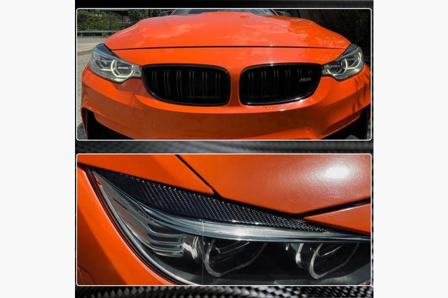 BMW 3 Series F30/F31 2012-2019 Scheinwerferblenden V1 (für F80, Carbon) Foto 3