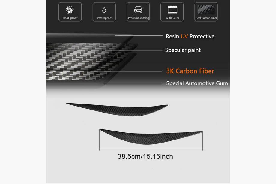 BMW 3 Series F30/F31 2012-2019 Scheinwerferblenden V1 (für F80, Carbon) Foto 5