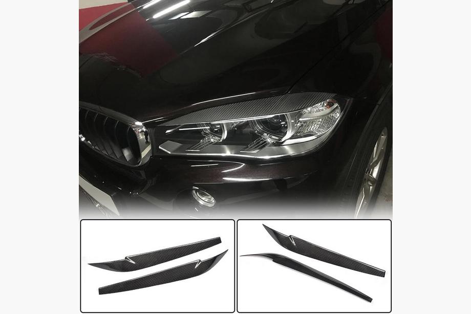 BMW X6 F16 2014-2019 Scheinwerferblenden Trockencarbon V2 Image