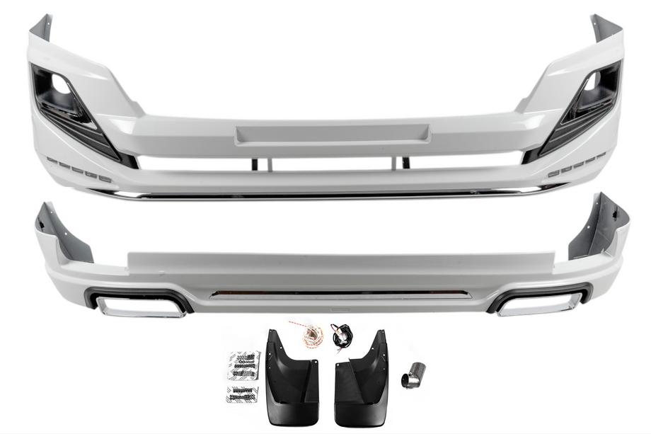 Toyota Land Cruiser Prado 150 2009-2023 Stoßstangenschutz vorne und hinten Luxury (2013-2017) Schwarz Foto 2