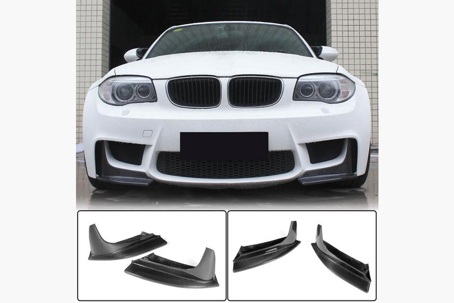 BMW 1 Series E81/E82/E87/E88 2004-2011 Frontstoßstangen Flap Aufsätze (für 1M E82, Carbon) Image
